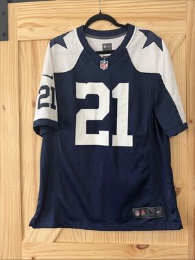 Men’s Nike Cowboys throwback Football Jersey- 21 Zeke Elliott